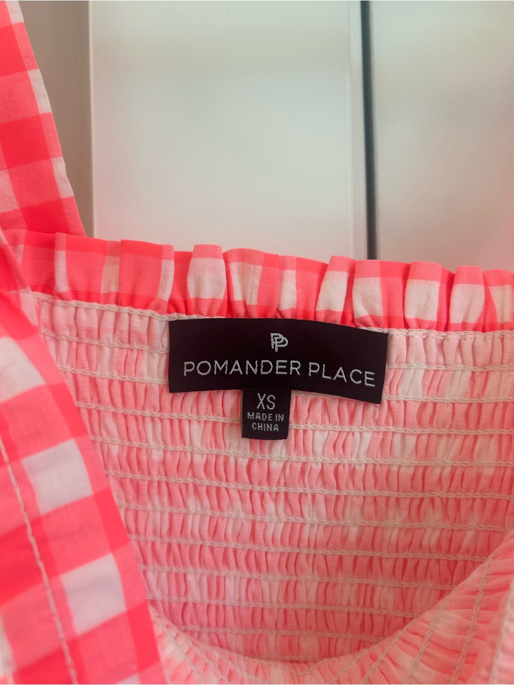 Tuckernuck Pomander Place Nellie dress electric pink gingham - Picture 5 of 8